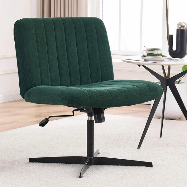 Ergonomic Home Office Chair Adjustable Swivel Criss Cross Armless Desk Chairs